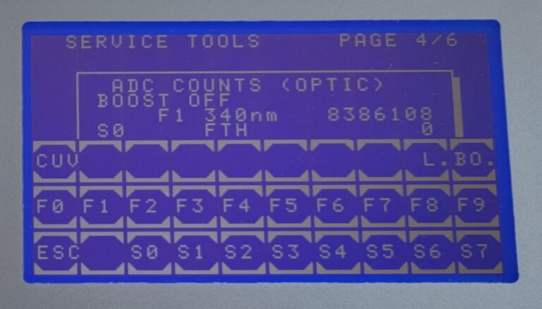 Stray light at 340 nm